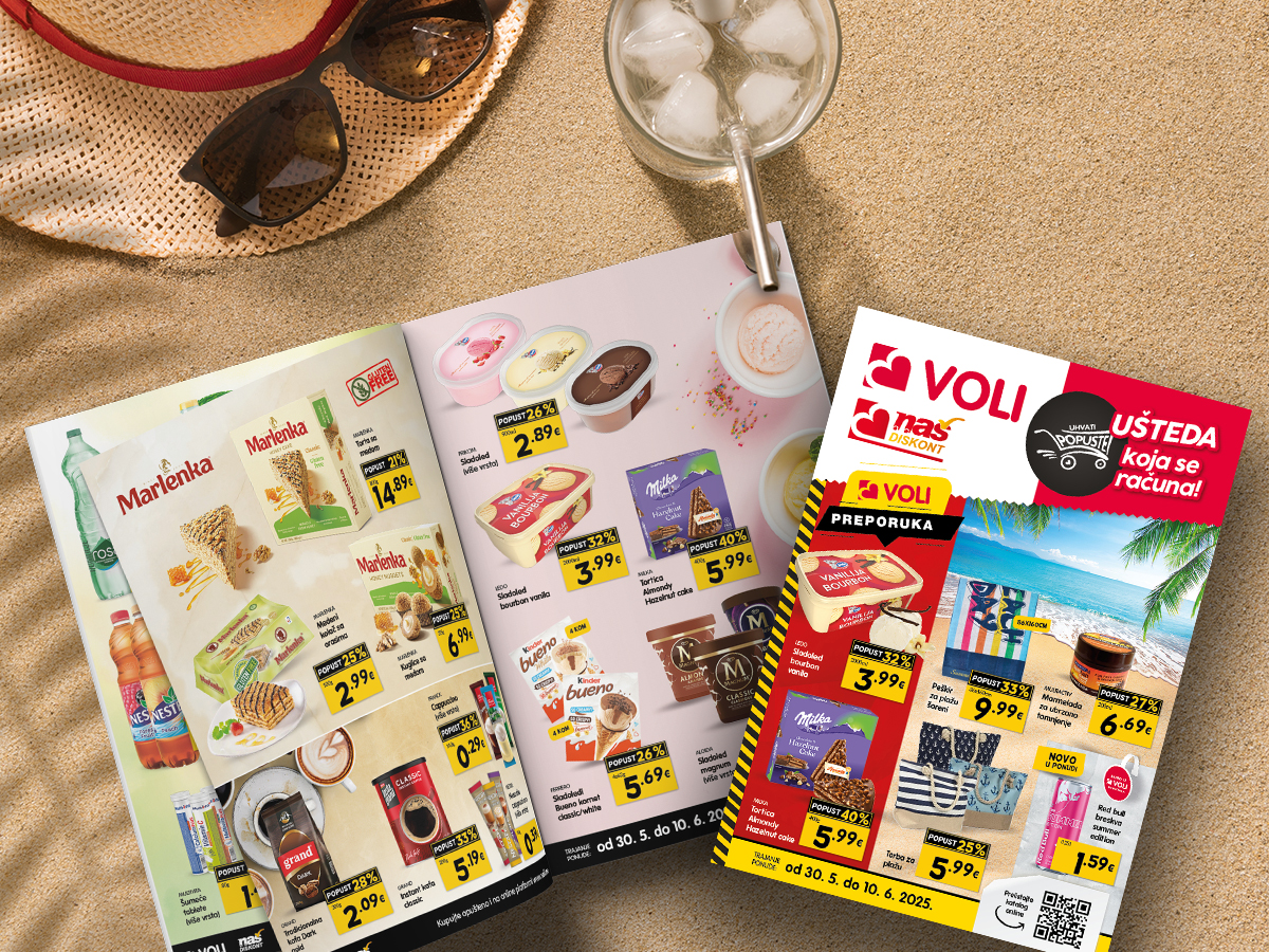 Uhvati popuste u svim Voli i Naš diskont marketima do 10. juna!