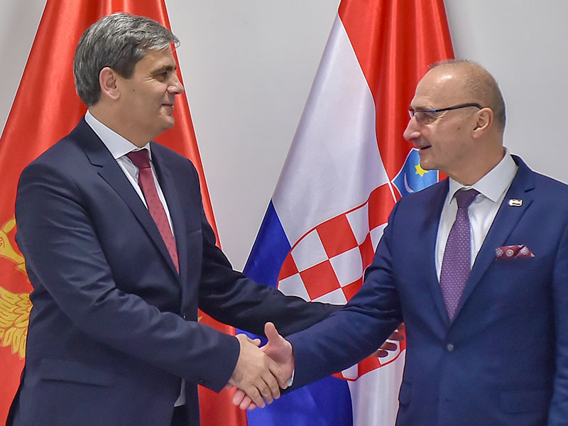Ministri vanjskih poslova Ervin Ibrahimovići Gordan Grlić Radman, 13.01.2025. u Crnoj Gori
