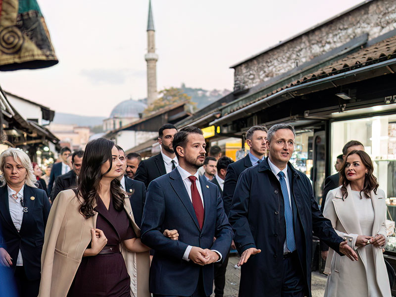 Jakov Milatović u Sarajevu 2024 (FOTO: Predsjednik CG)