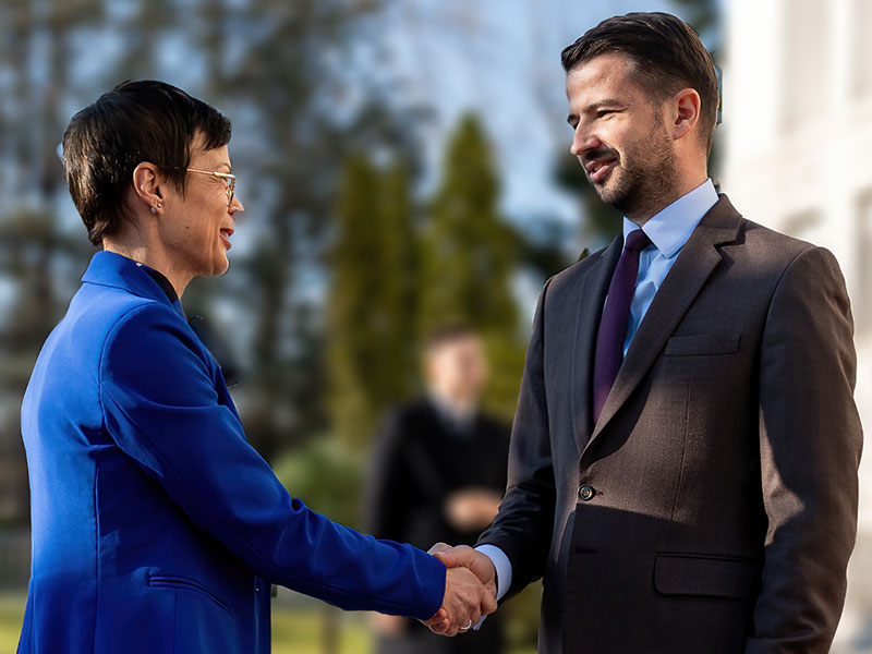 Marta Kos i Jakov Milatović