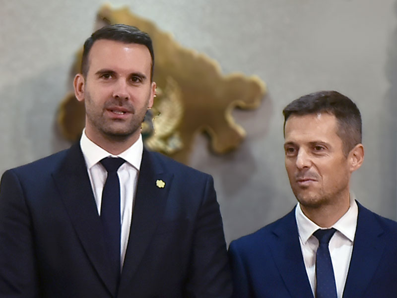 Milojko Spajić i Saša Mujović FOTO: Vlada CG