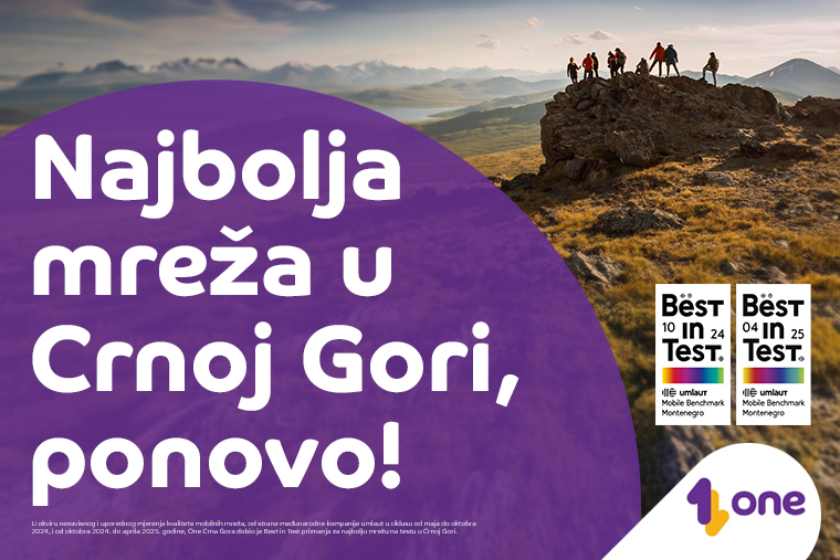 One mreža najbolja u Crnoj Gori – potvrđeno drugi put zaredom