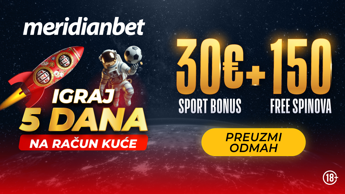 Ne propusti: 30€ za klađenje i 150 spinova samo za nove igrače!