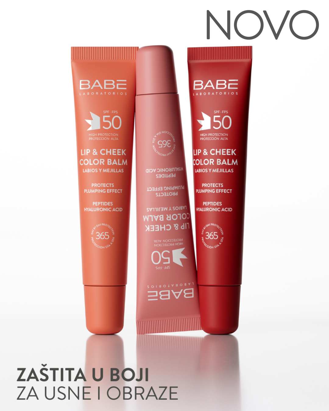 HIT OVOG LJETA: LABORATORIOS BABĒ balzami u boji za usne i obraze sa SPF 50!