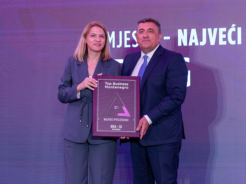 Kompanija Idea-CG najveći poslodavac u Crnoj Gori