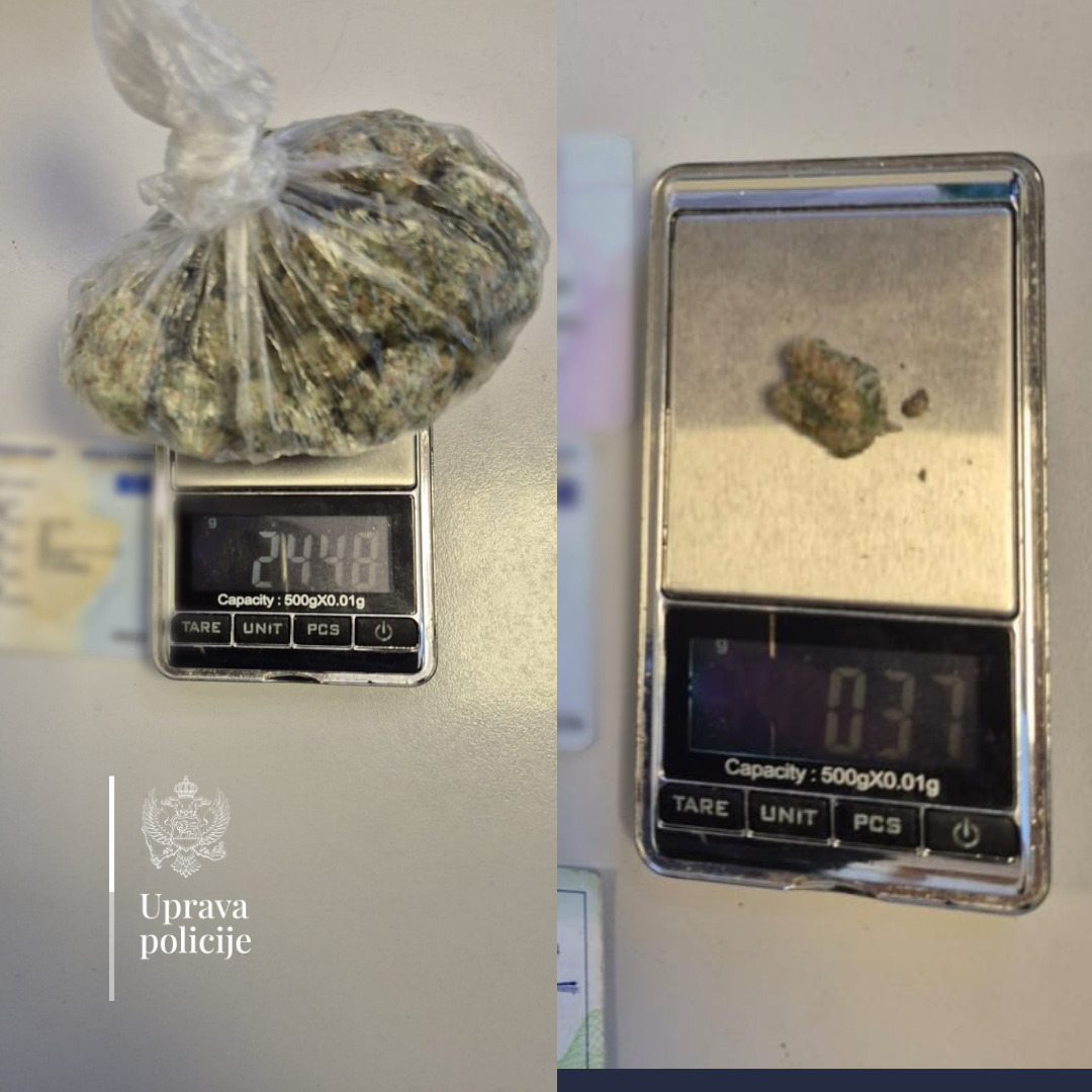 Na graničnom prelazu Sukobin oduzeta marihuana