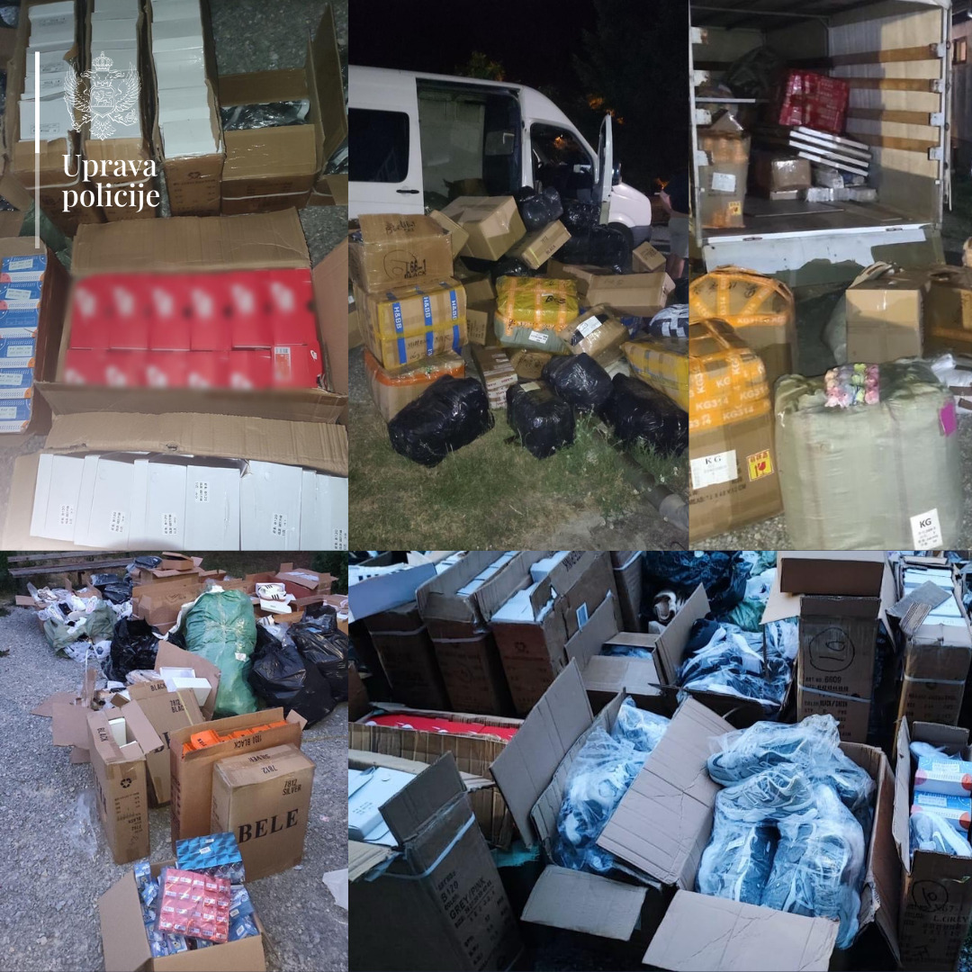 Berane: Krivična prijava zbog nedozvoljene trgovinu, pronađena roba vrijedosti preko 23.500 eura