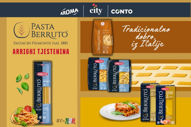 Arrighi – Italijanska tradicija sada i na policama Aroma, Conto i City marketa