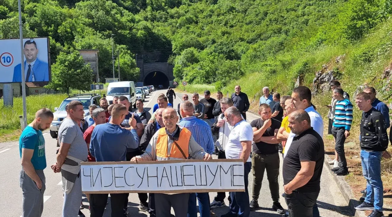 Sjutra blokada na putu Nikšić – Vilusi zbog zabrane sječe u privatnim šumama