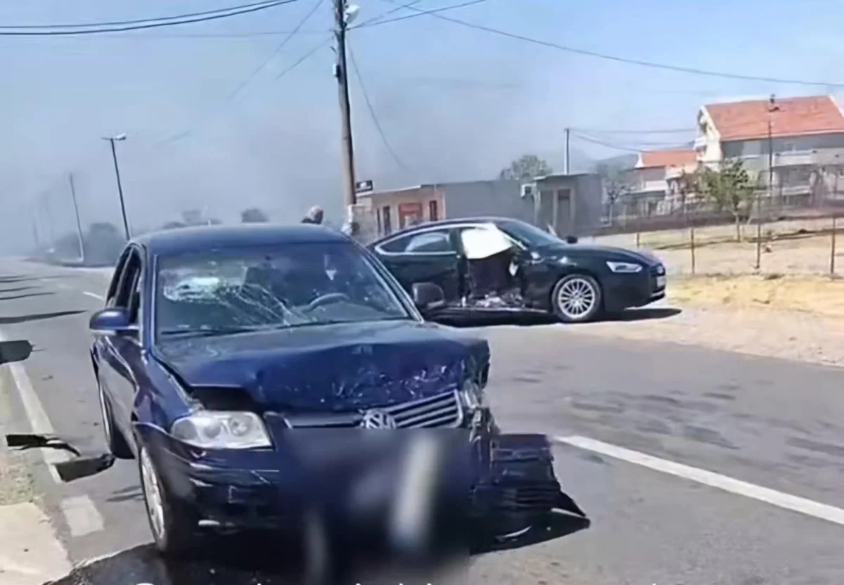 VIDEO: Sudarili se pokušavajući da izbjegnu požar