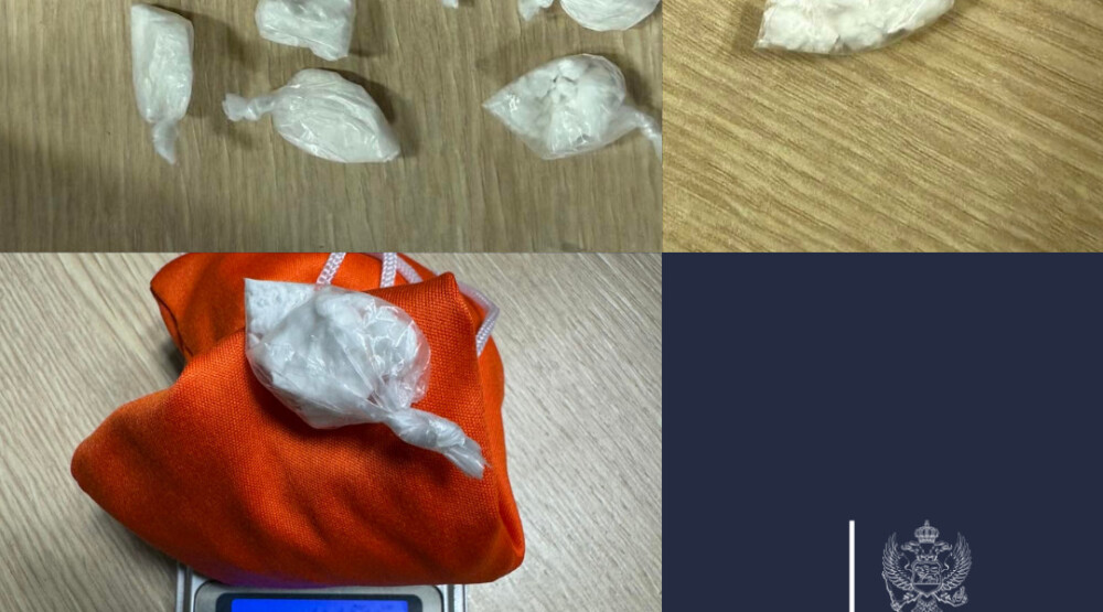 U Podgorici uhapšen Cetinjanin zbog ulične prodaje kokaina