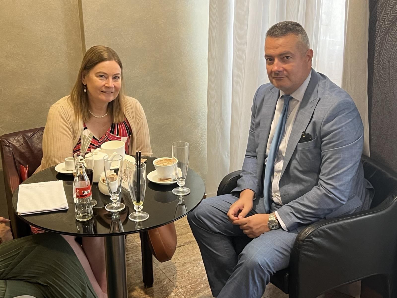 Vuksanović sa ambasadorkom Rajnke: Razumijevanje problema koji opterećuju Crnu Goru na putu integracije u EU i statusa hrvatske nacionalne manjine – raduju i ohrabruju
