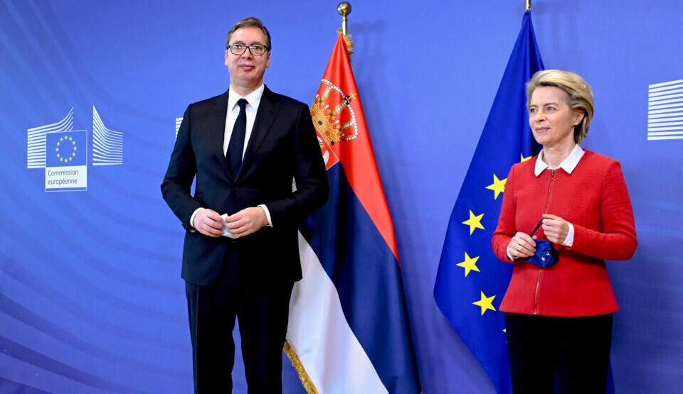 Evropska komisija demantovala navode Vučića o sastanku s Fon der Lajen