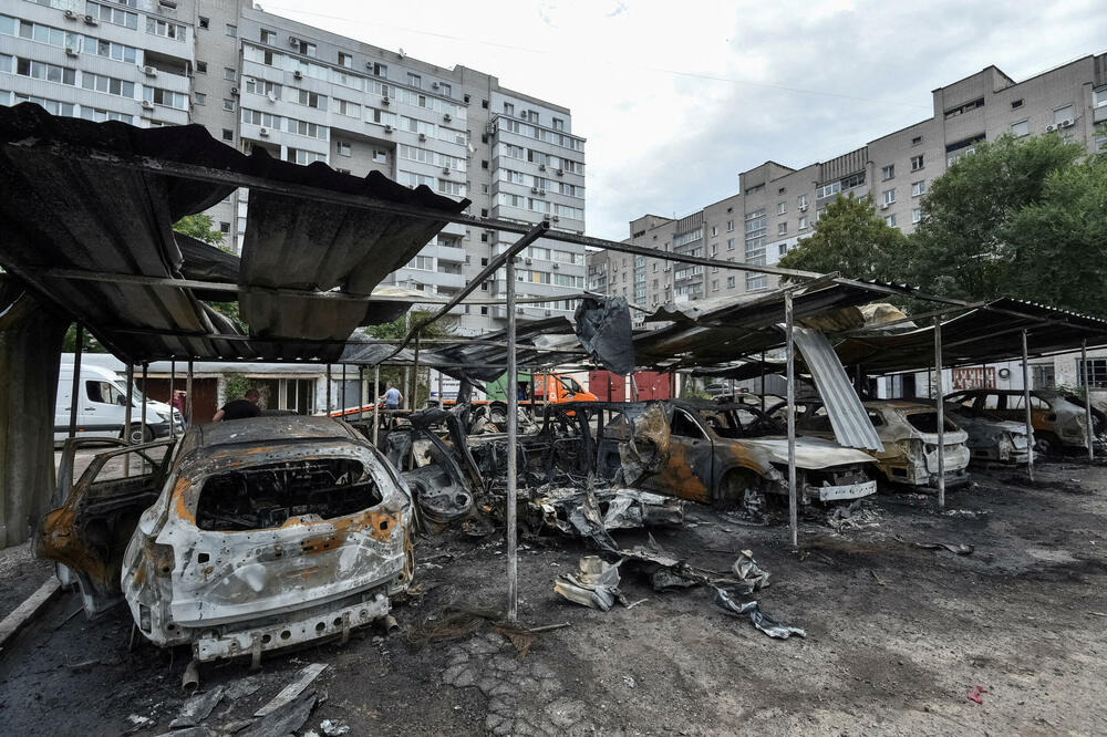 Detalj tokom jednog od prethodnih napada na Dnjepar, Foto: Reuters