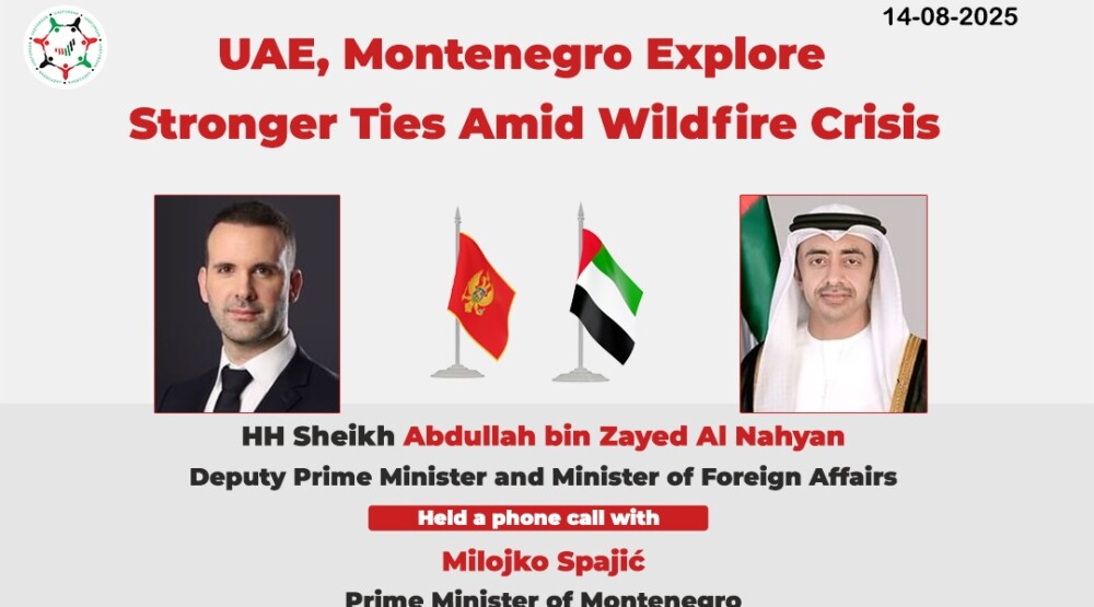 Spajić sa vicepremijerom UAE: Emirati šalju dva blackhawk helikoptera za pomoć u gašenju požara