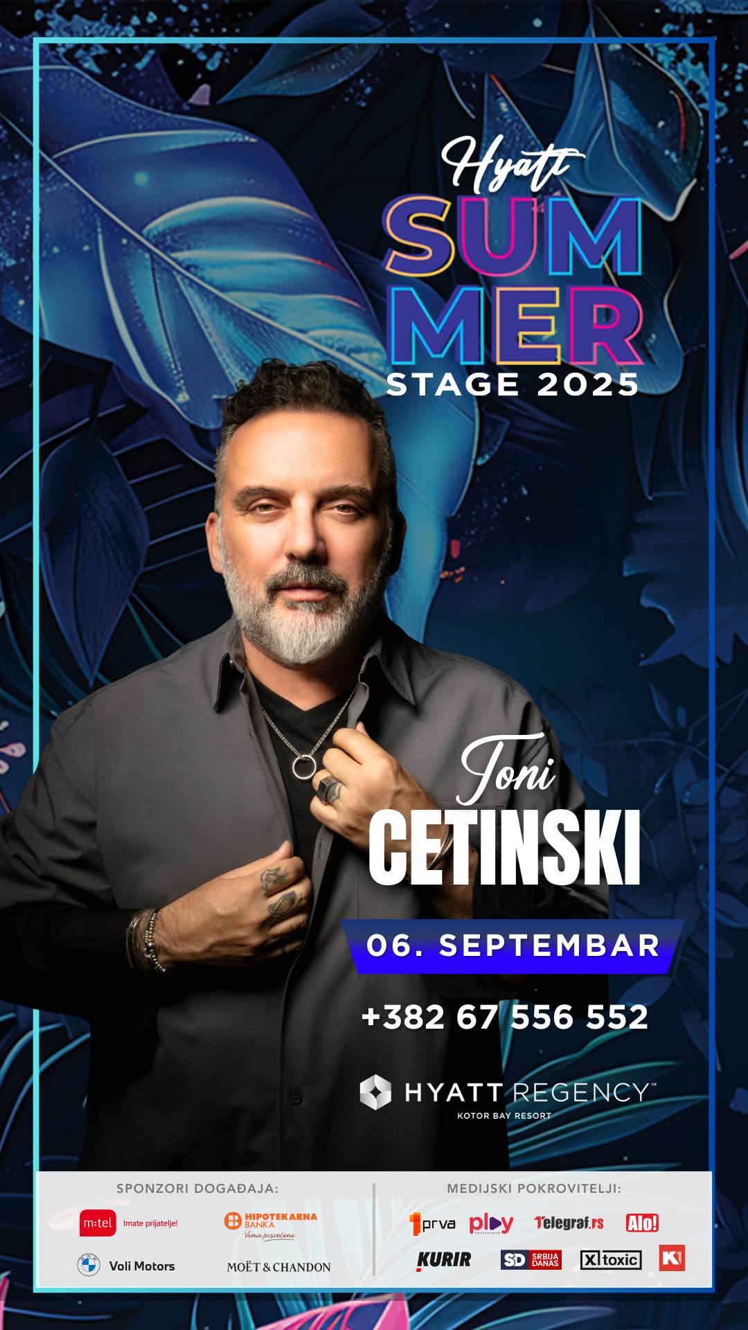 TONI CETINSKI ZATVARA HYATT SUMMER STAGE – SPEKTAKL UZ MORE U BOKOKOTORSKOM ZALIVU