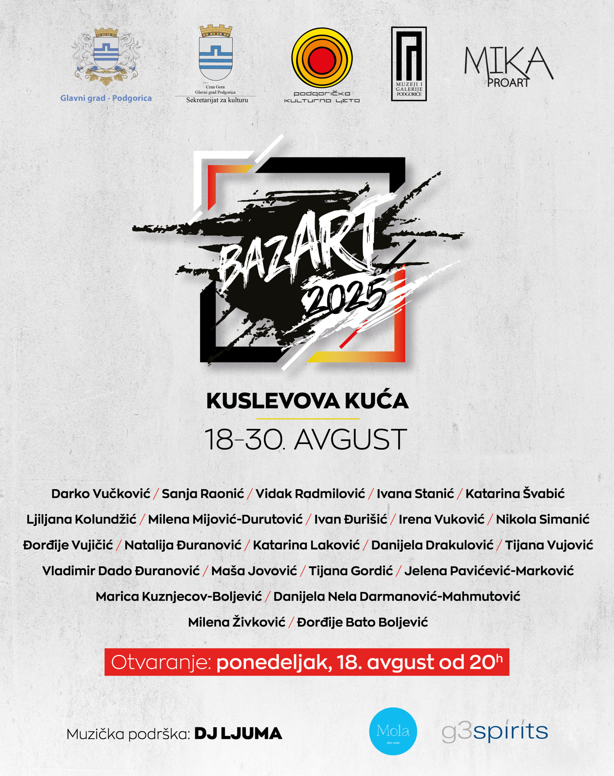 BAZAR ART 2025: Od ponedjeljka u Kuslevovoj kući