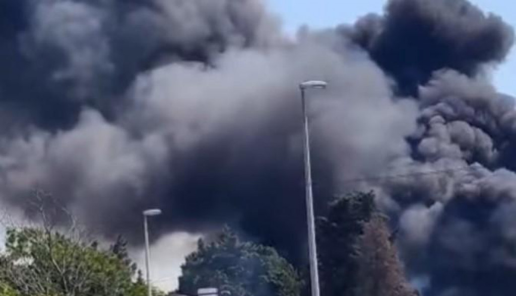 (VIDEO) Bar: Požar kod autobuske stanice