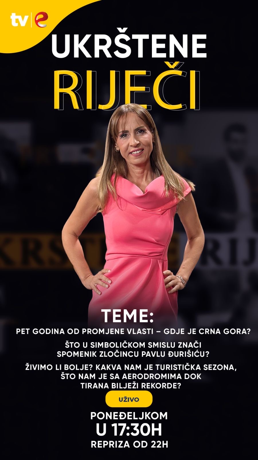 UKRŠTENE RIJEČI NA ETV: Pet godina od promjene vlasti – gdje je Crna Gora?
