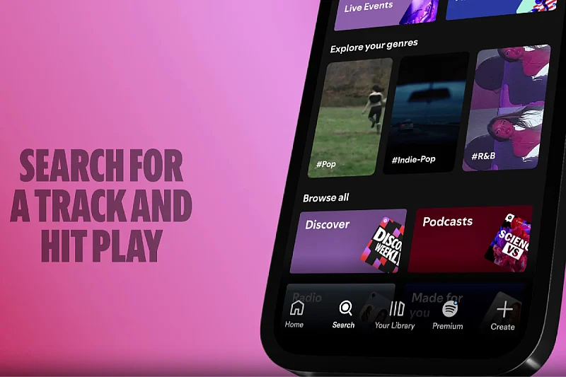 Spotify-jev besplatni plan omogućava slobodni odabir i slušanje pjesama