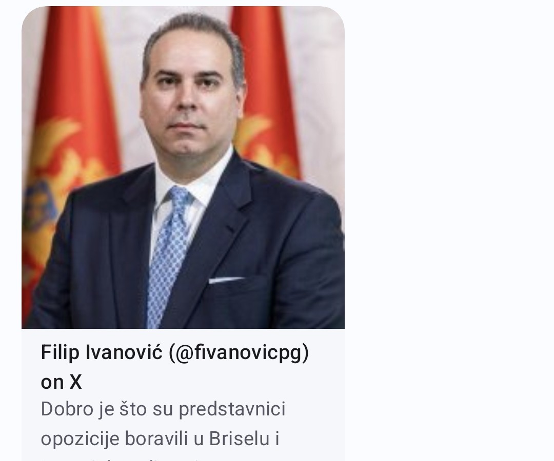 Hoće li potpredsjednik Vlade Filip Ivanović biti procesuiran zbog odavanja tajnih podataka iz akcije SDT i SPO?