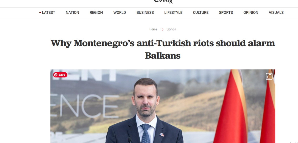 Zašto bi antiturski neredi u Crnoj Gori trebalo da uzbune Balkan