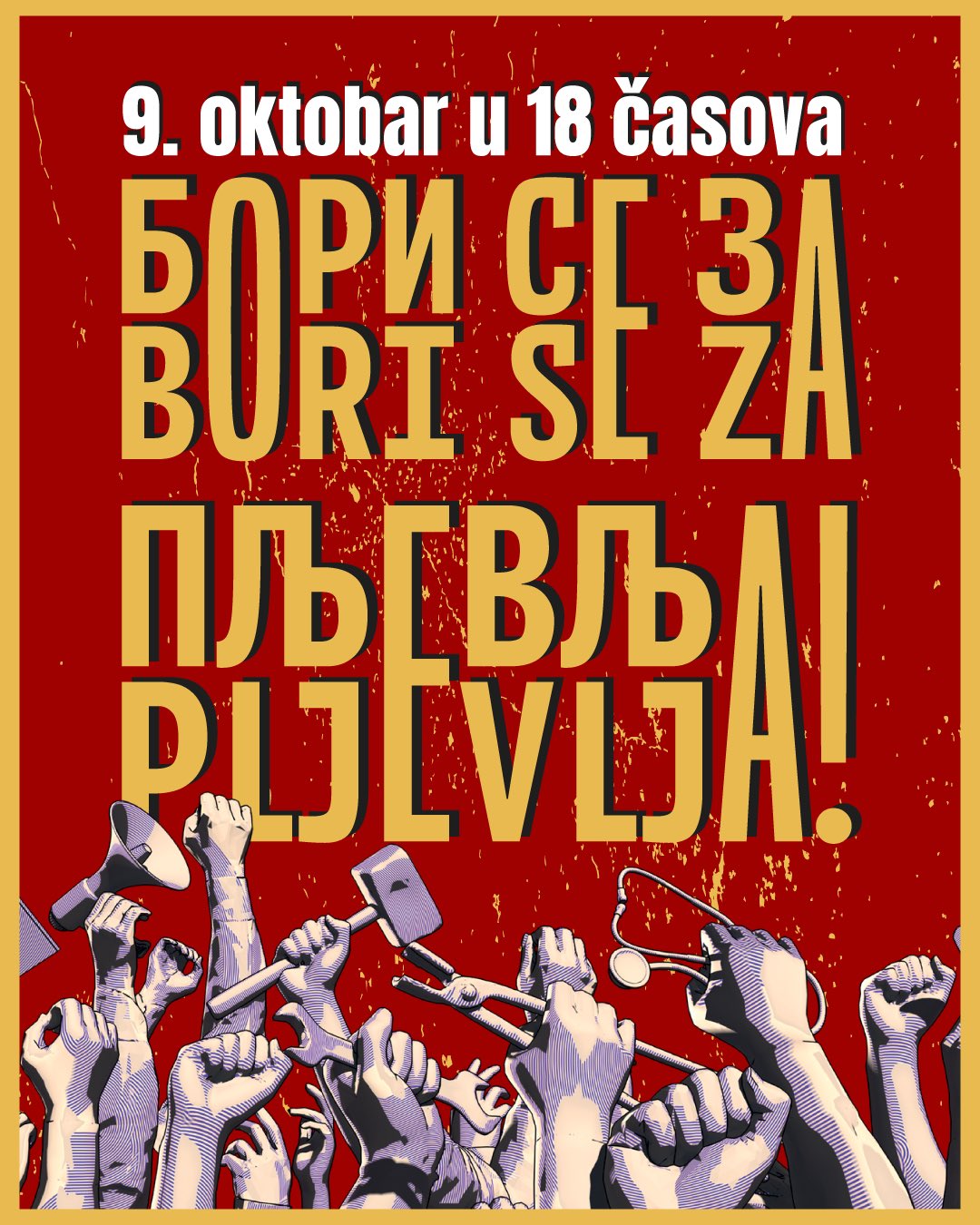 DPS Pljevlja: Večeras protestni skup “Bori se za Pljevlja! Bori se za Crnu Goru!”