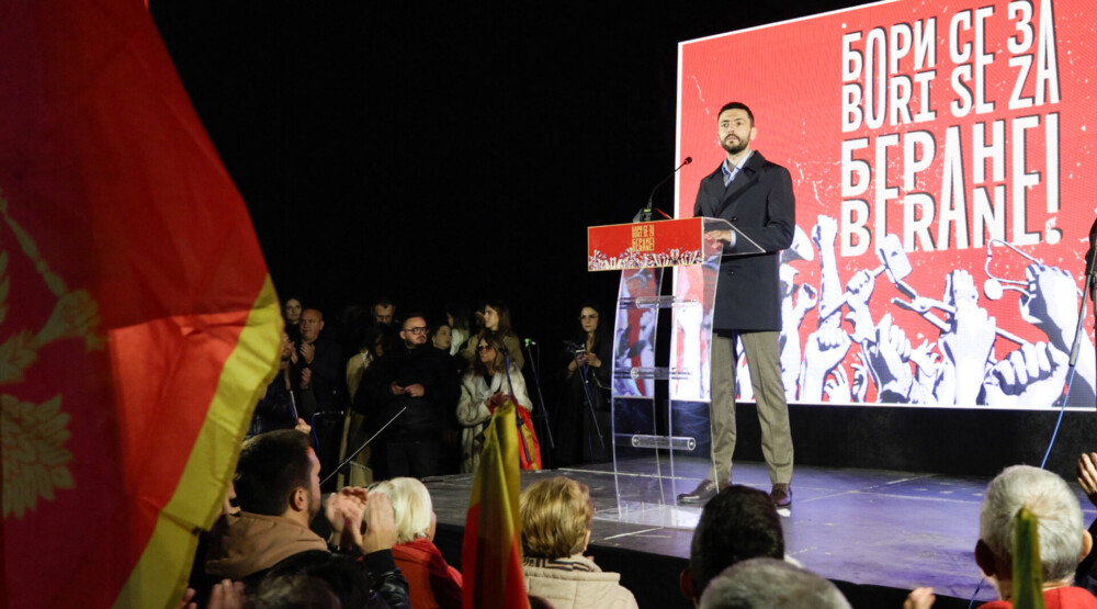 Živković: Crna Gora nije na prodaju, odbranićemo dostojanstvo države, izbavićemo zemlju iz ralja fašizma i primitivizma