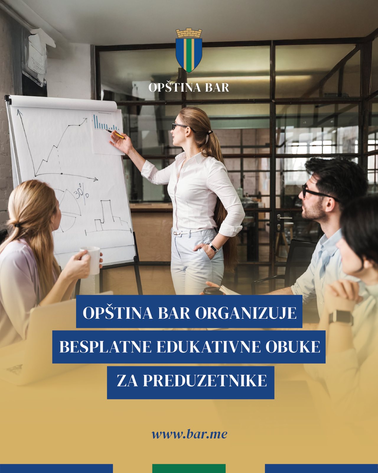 Opština Bar pruža besplatnu edukaciju za preduzetnike