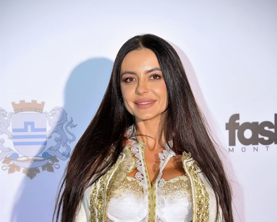 Sofija u haljini Marine Banović sa revije “Moda hoda Podgoricom"/ Ustupljena fotografija