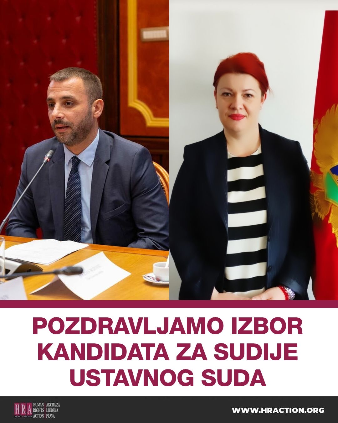 HRA: Ohrabrujuće što kandidati za sudije US nijesu bili članovi političkih partija