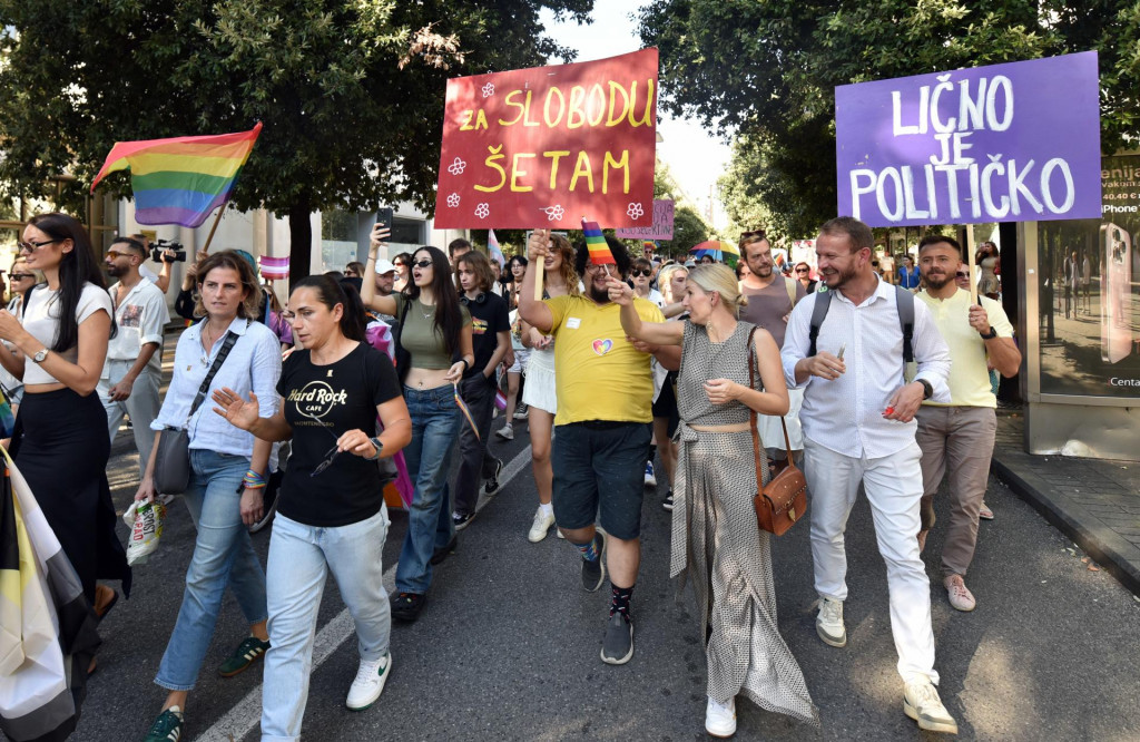 Sa prošlogodišnjeg Prajda u Podgorici, Foto: Dan, arhiva