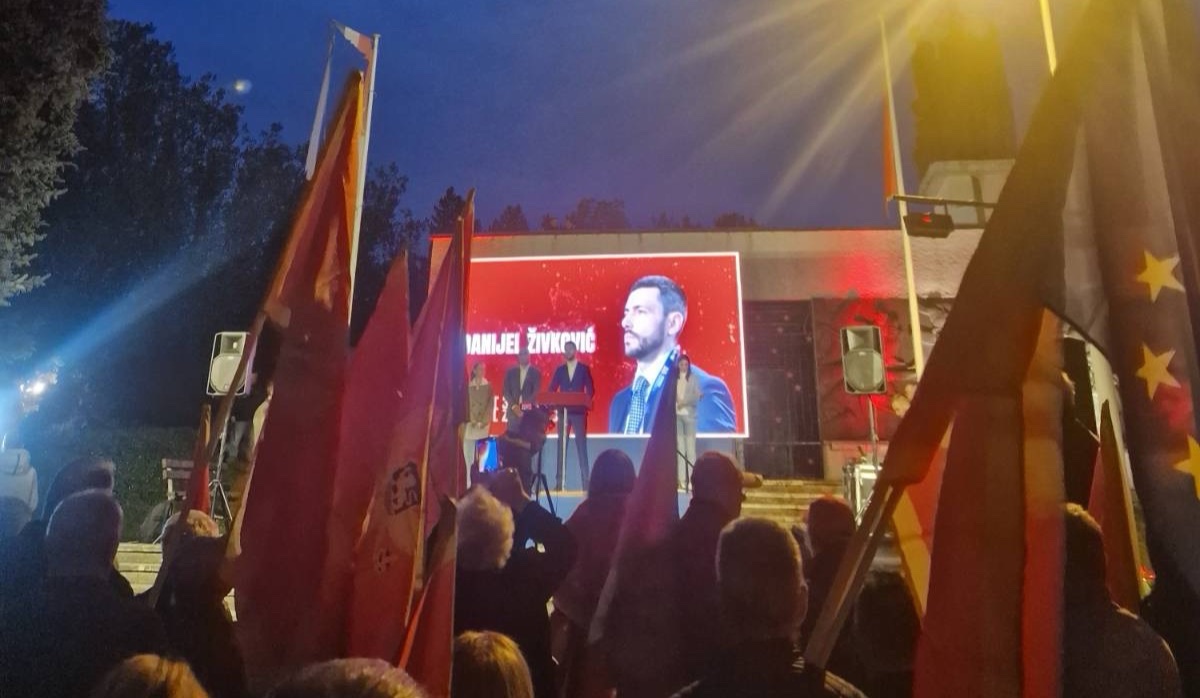 Živković: Nema te sile koja će nas zaustaviti u borbi za građansku, antifašističku, evropsku i dostojanstvenu Crnu Goru
