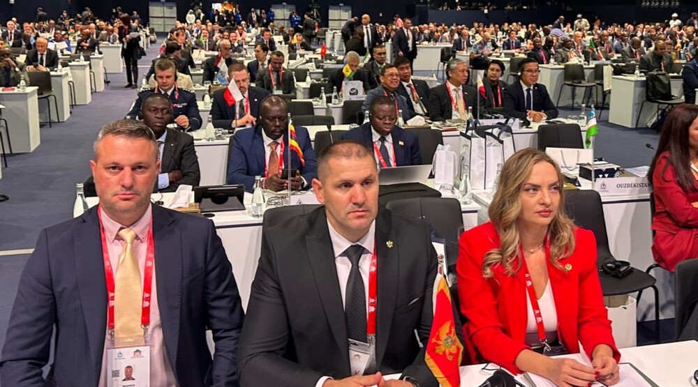 Šćepanović na Generalnoj skupštini Interpola: Nova partnerstva i podrška globalnoj bezbjednosti