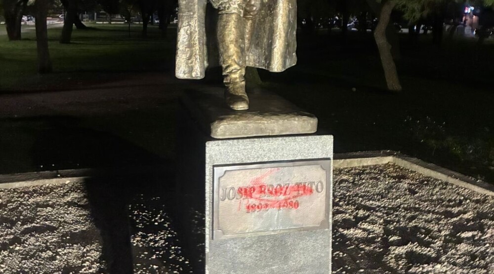 Mašković: Vandalizovan spomenik Josipu Brozu Titu, pokazuje se koliko su opasni pokušaji prekrajanja istorije