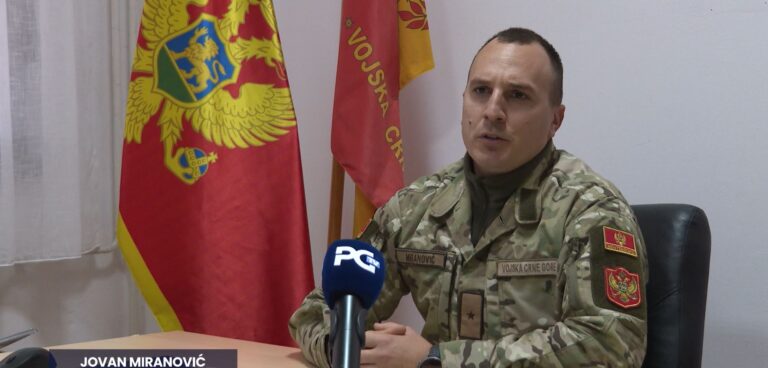 Miranović: Vojska na raspolaganju civilnim ustanovama u kriznim situacijama