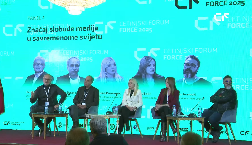Force 2025; Muminović: Autocenzura je najopasnije oružje, napadi na nas nisu ugrozili naš profesionalni integritet; Božović: Da bi velikosrpska politika preživjela, ona pokušava da odalji region od EU