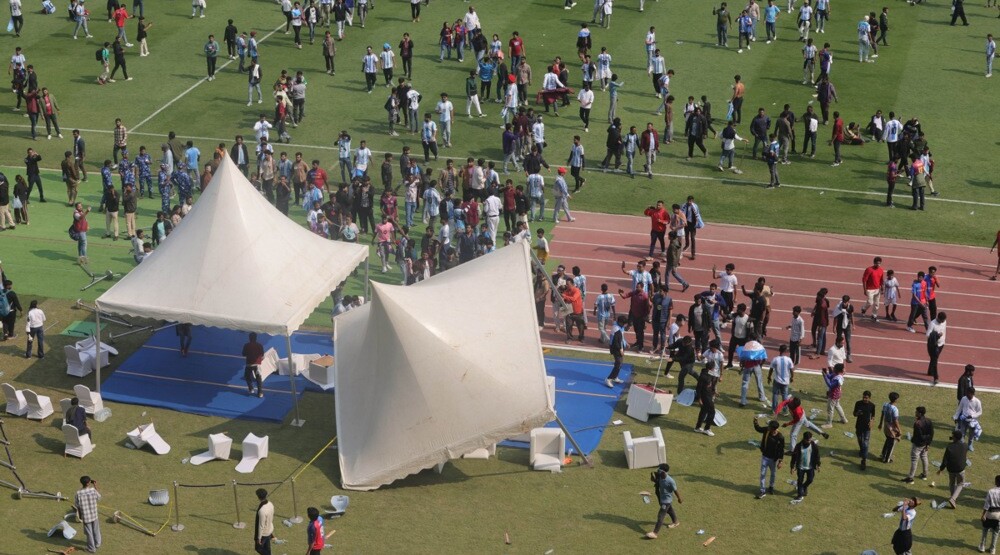Haos u Indiji zbog Lea Mesija: Stadion demoliran, navijači bijesni traže novac nazad