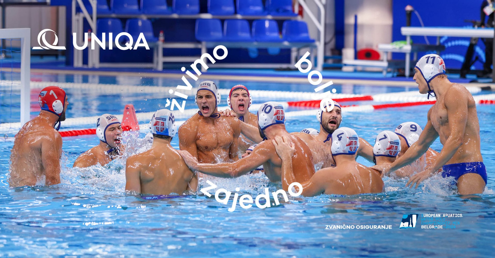 UNIQA zvanično osiguranje EP u vaterpolu za muškarce – Beograd 2026.