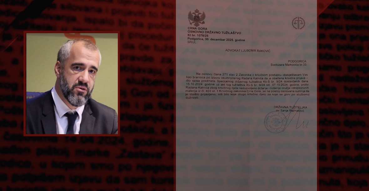 Radan Katnić: Tužilac Šoškić progoni moju porodicu