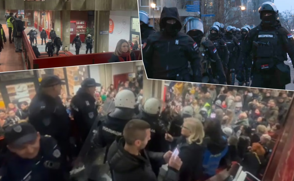 Srbija: Policija izbacila studente sa Filozofskog fakulteta u Novom Sadu (FOTO/VIDEO)