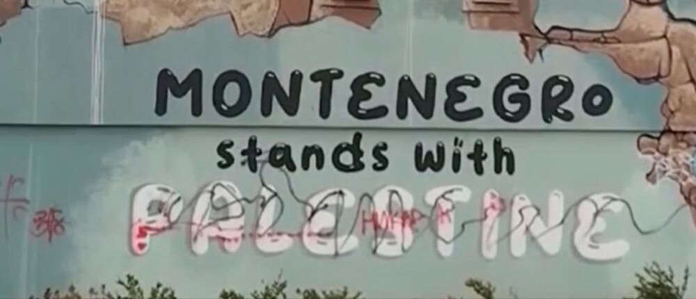 Ambasada Palestine: Oštećen mural solidarnosti sa djecom Palestine u Podgorici