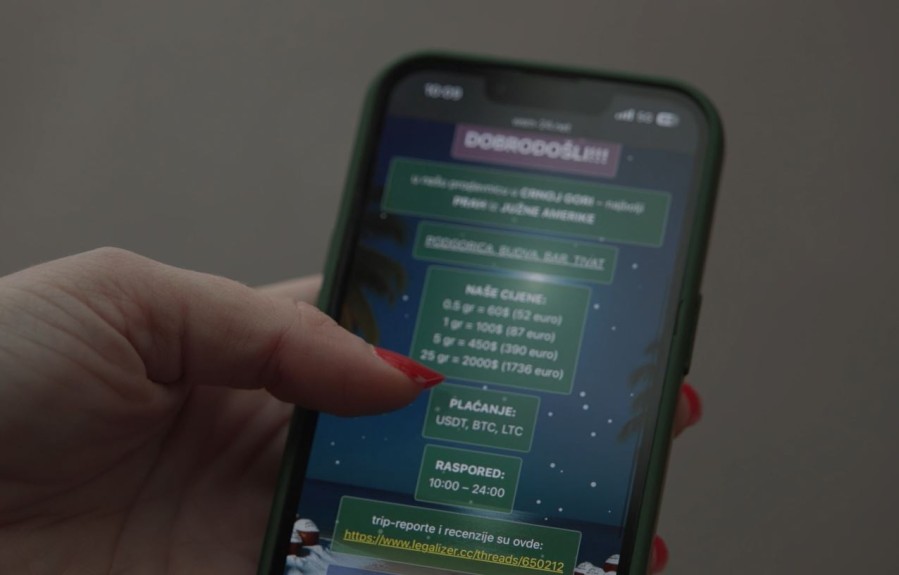 Kokain se reklamira QR kodovima u centru Podgorice