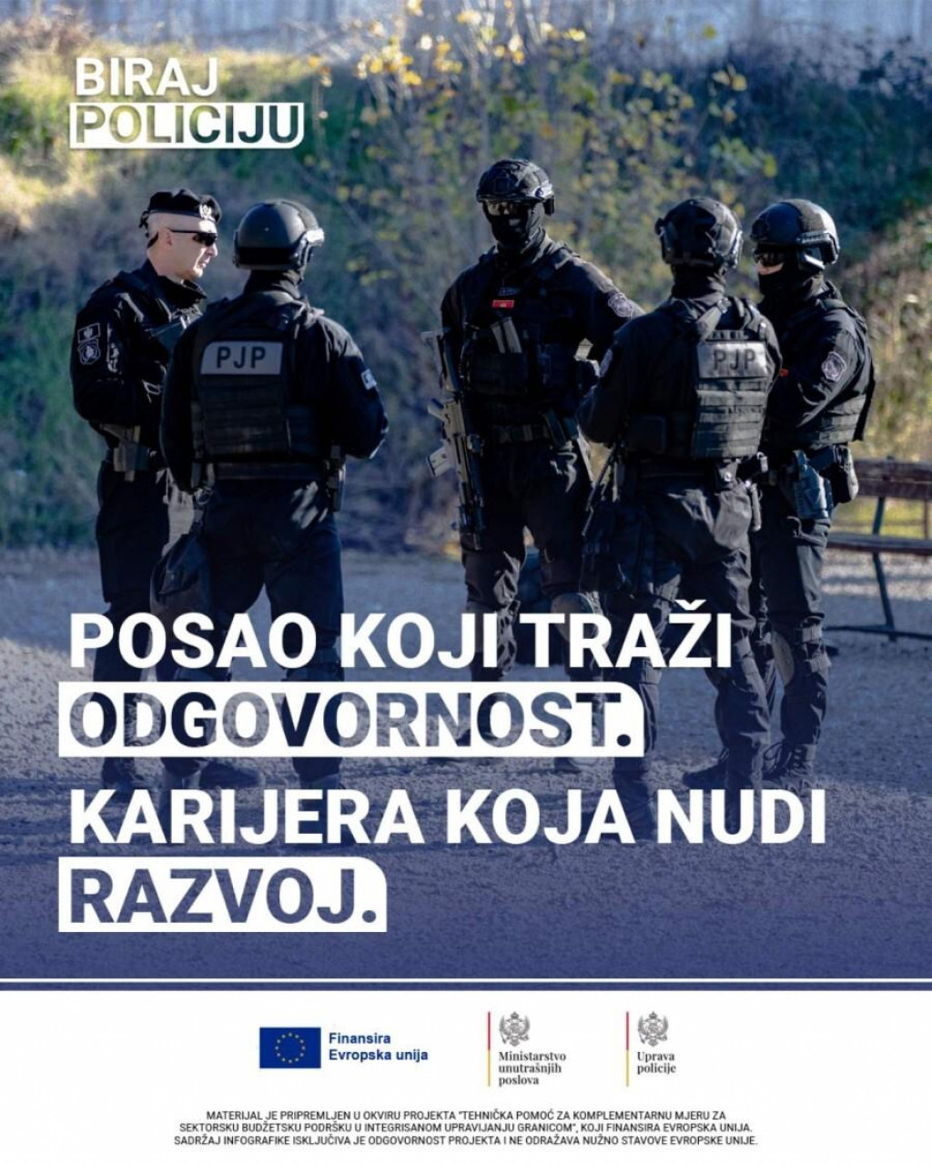 Novi javni poziv za zapošljavanje više od 500 policajaca trajaće do 20. januara