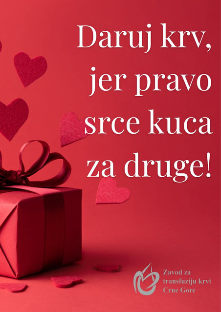 Zavod za transfuziju u petak organizuje akciju darivanja krvi: “Pravo srce kuca za druge”