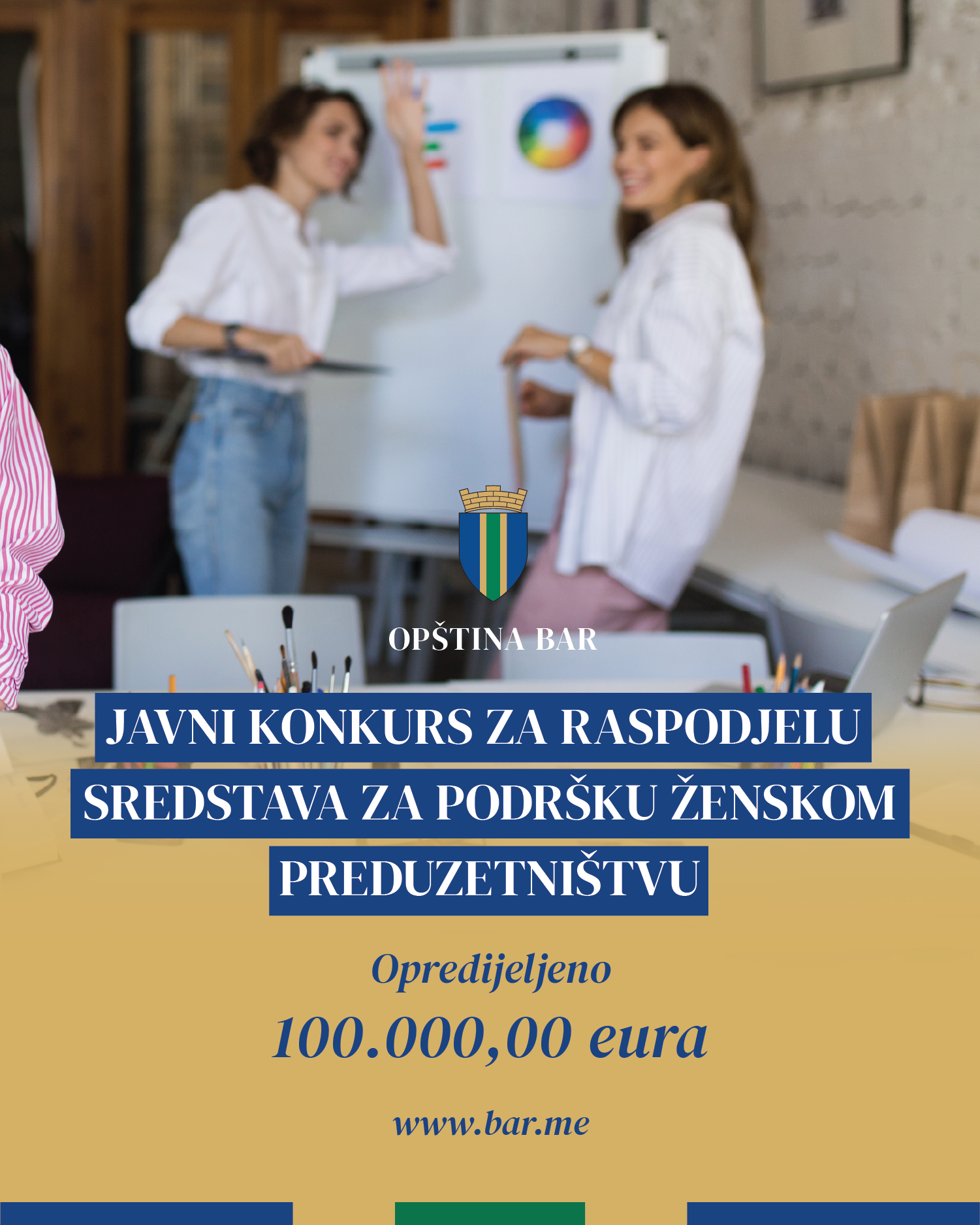 Opština Bar: Raspisan Javni konkurs za podršku ženskom preduzetništvu, 100.000 eura za biznis ideje