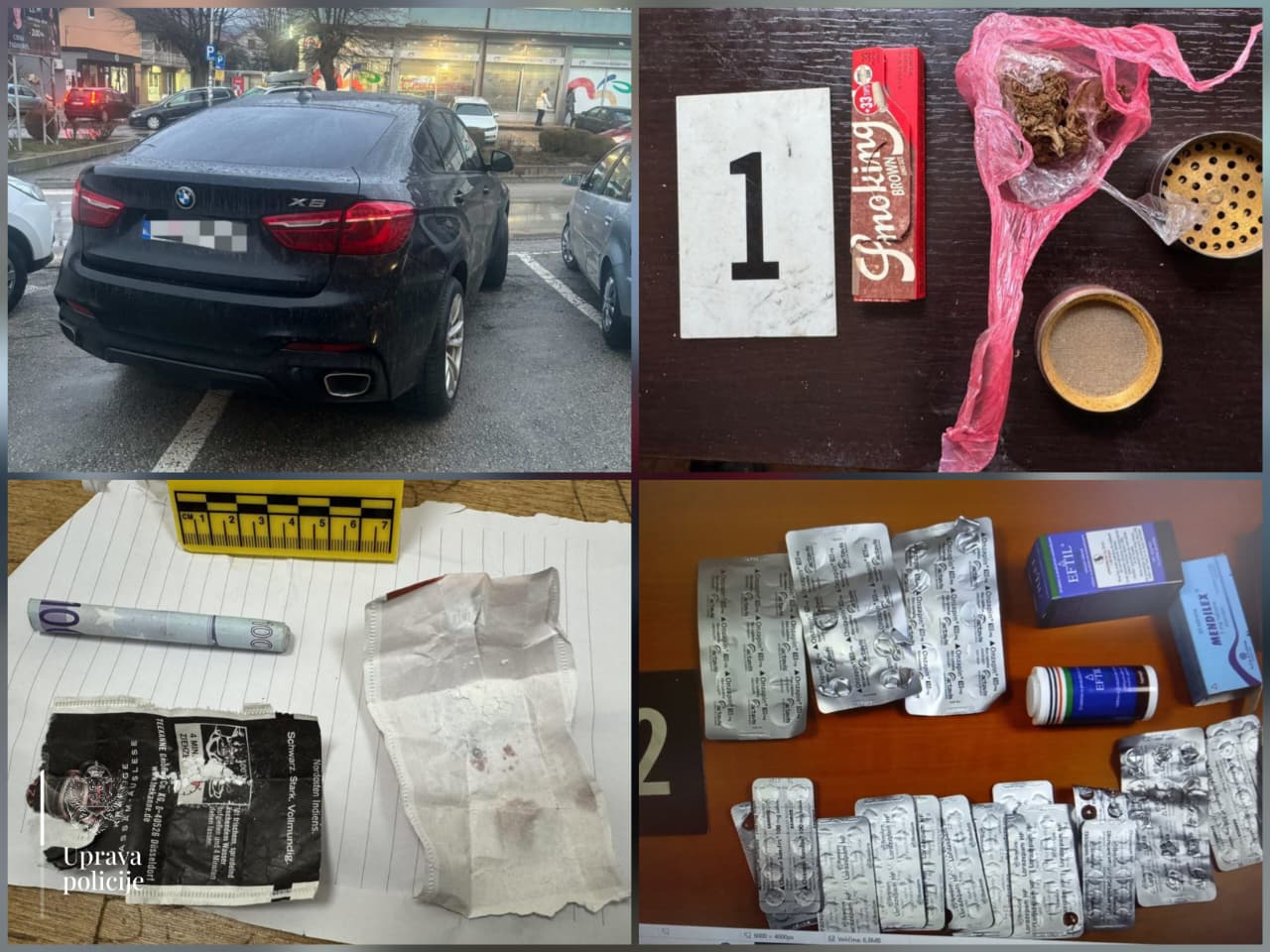 Pretresi na sjeveru CG: Policija oduzela oružje, drogu, municiju, automobil, silikonske maske….