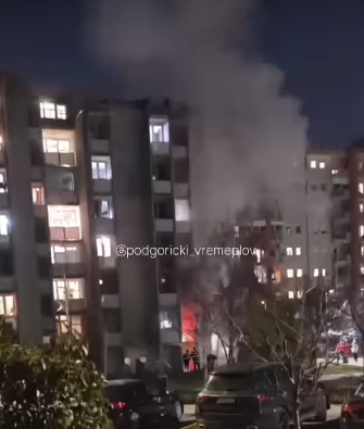 Podgorica: Požar u Studentskom domu, nema povrijeđenih