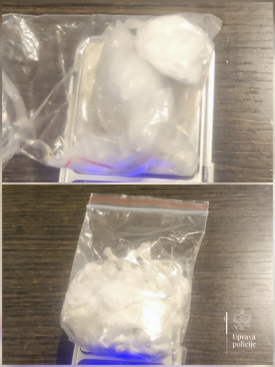 (FOTO) UPRAVA POLICIJE: Podgoričanin progutao četiri pakovanja kokaina
