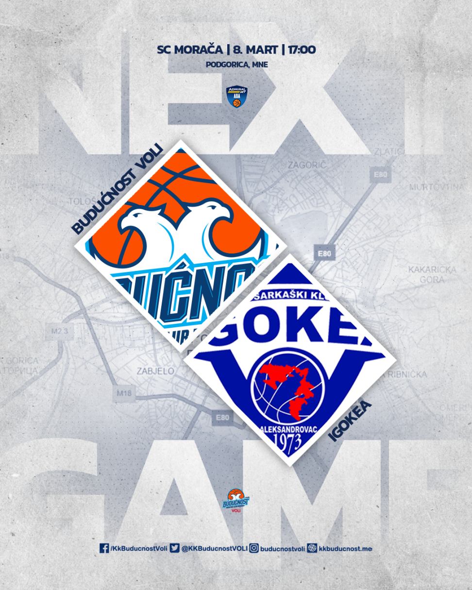 Buducnost Voli vs. Igokea – Ulaz besplatan!